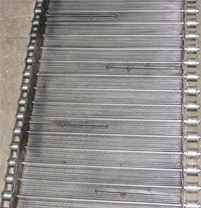 Click for enlarge image of Roller Chain Belt With Side Flights And Square Bar 